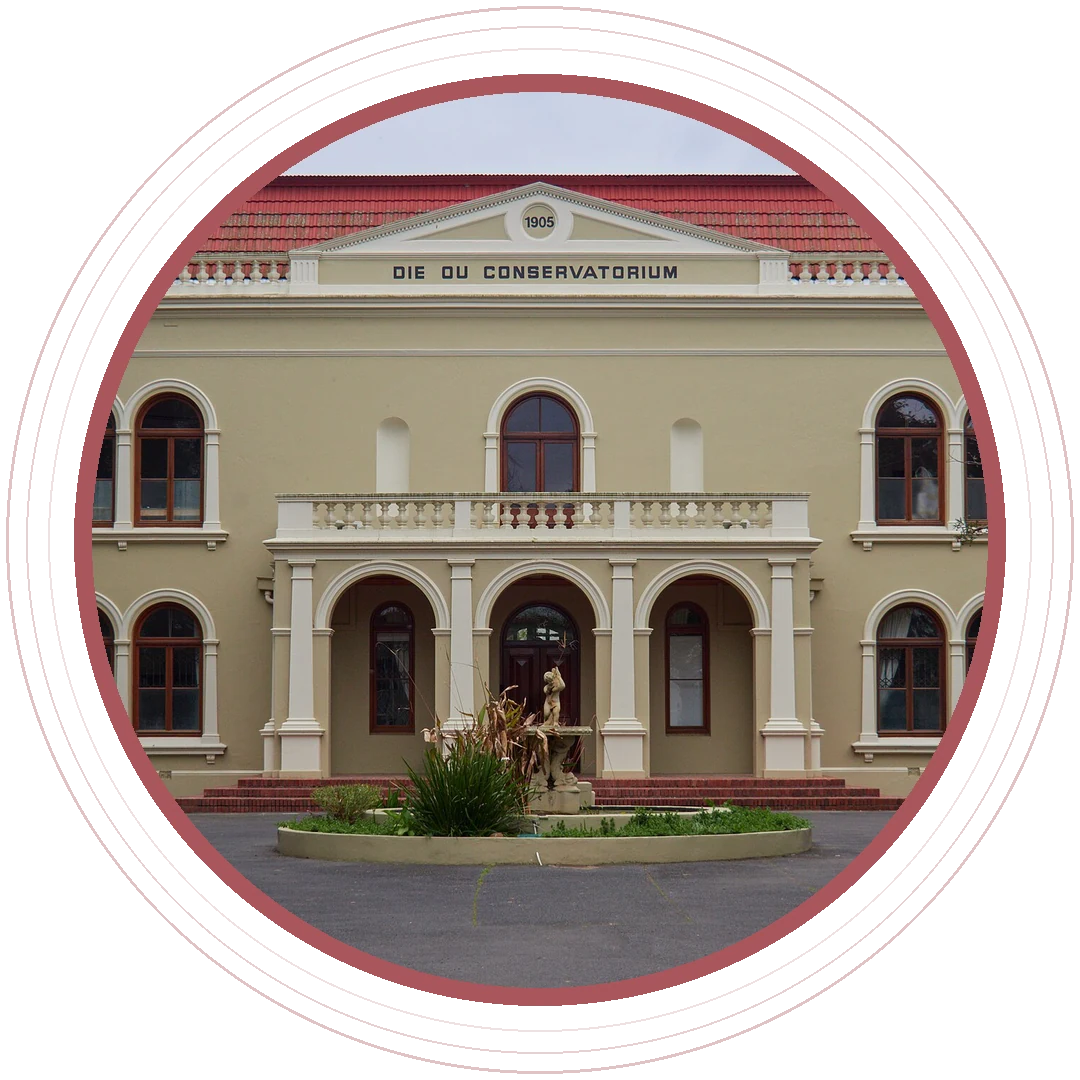 Die Konservatorium at Stellenbosch University, where many of our tutors study